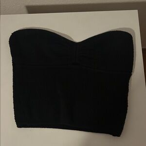 Black Strapless Top